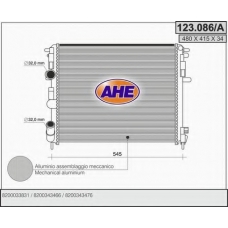 123.086/A AHE Радиатор, охлаждение двигателя