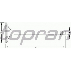 302 303 TOPRAN Выпускной клапан