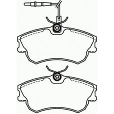 P 68 023 BREMBO Комплект тормозных колодок, дисковый тормоз