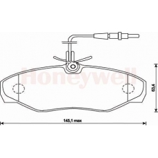 573095S STOP Комплект тормозных колодок, дисковый тормоз