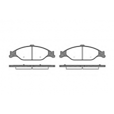 P6603.00 WOKING Комплект тормозных колодок, дисковый тормоз