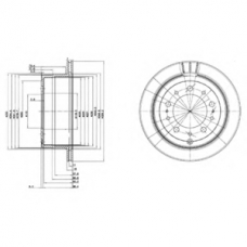 BG3534 DELPHI Тормозной диск