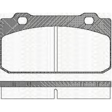 8110 12911 TRISCAN Комплект тормозных колодок, дисковый тормоз