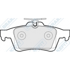 PD3202 APEC Комплект тормозных колодок, дисковый тормоз