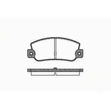 0025 30 KAWE Комплект тормозных колодок, дисковый тормоз