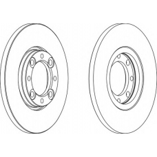 DDF105 FERODO Тормозной диск