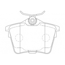 WBP24135A WAGNER LOCKHEED Комплект тормозных колодок, дисковый тормоз
