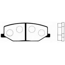 J PA-803AF JAPANPARTS Комплект тормозных колодок, дисковый тормоз