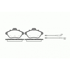 0310.04 REMSA Комплект тормозных колодок, дисковый тормоз