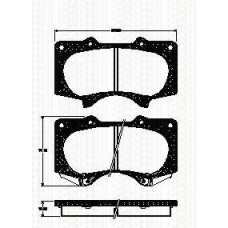 8110 13064 TRISCAN Комплект тормозных колодок, дисковый тормоз
