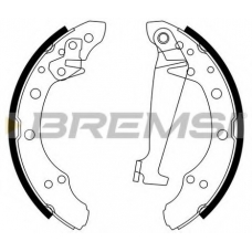 GF0556 BREMSI Комплект тормозных колодок