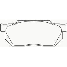 MDB1241 MINTEX Комплект тормозных колодок, дисковый тормоз