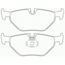 P 06 023 BREMBO Комплект тормозных колодок, дисковый тормоз