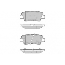 12-1471 E.T.F. Комплект тормозных колодок, дисковый тормоз