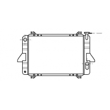 DN2026 AVA Радиатор, охлаждение двигателя