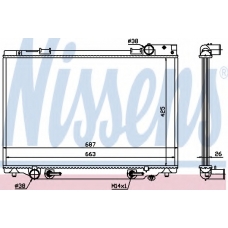 647451 NISSENS Радиатор, охлаждение двигателя