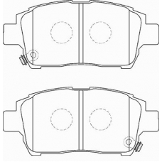 FD7308A NECTO Комплект тормозных колодок, дисковый тормоз