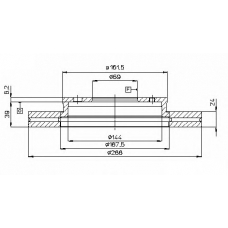 C650-05 ASHUKI Тормозной диск