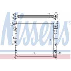 62619 NISSENS Радиатор, охлаждение двигателя