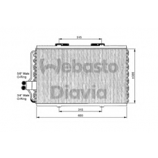 82D0225062MS1A WEBASTO Конденсатор, кондиционер