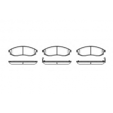 P4983.02 WOKING Комплект тормозных колодок, дисковый тормоз