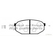 C009-01 ASHUKI Комплект тормозных колодок, дисковый тормоз