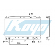 PA030257 KOYO P-tank corrugate-fin ass'y