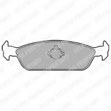 LP953 DELPHI Комплект тормозных колодок, дисковый тормоз