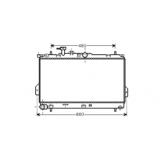 HY2097 AVA Радиатор, охлаждение двигателя