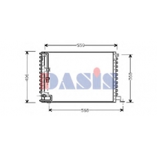 222040N AKS DASIS Конденсатор, кондиционер