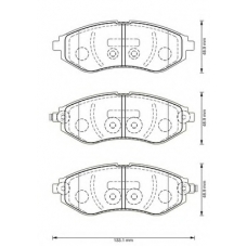 573371B BENDIX Комплект тормозных колодок, дисковый тормоз
