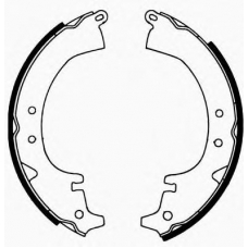 J GF-218AF JAPANPARTS Комплект тормозных колодок