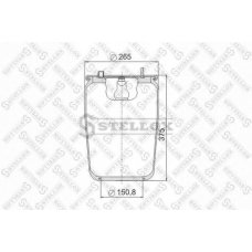 90-08365-SX STELLOX Кожух пневматической рессоры