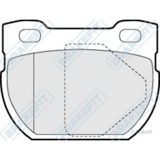 PD3296 APEC Комплект тормозных колодок, дисковый тормоз