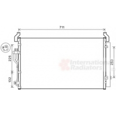 82005360 VAN WEZEL Конденсатор, кондиционер