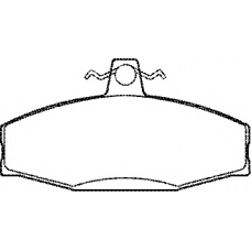 BP1133 QH Benelux Комплект тормозных колодок, дисковый тормоз
