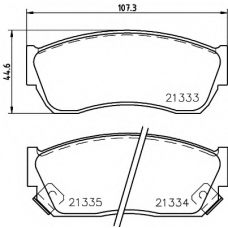 8DB 355 005-711 HELLA Комплект тормозных колодок, дисковый тормоз