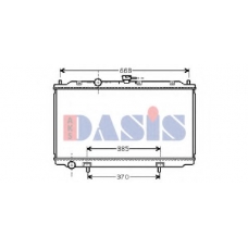 070077N AKS DASIS Радиатор, охлаждение двигателя