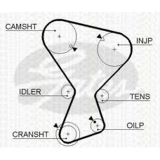 8645 5072 TRISCAN Ремень ГРМ