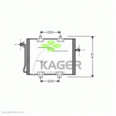 94-6217 KAGER Конденсатор, кондиционер