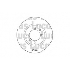 DF1668 TRW Тормозной диск