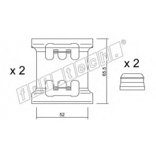 KIT.065 fri.tech. Комплектующие, колодки дискового тормоза