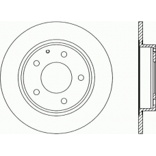 BDR1282.10 OPEN PARTS Тормозной диск