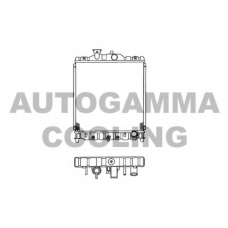 102112 AUTOGAMMA Радиатор, охлаждение двигателя
