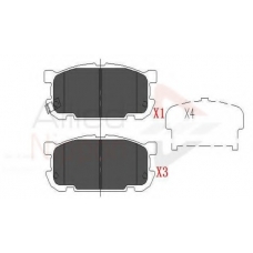 ADB31207 COMLINE Комплект тормозных колодок, дисковый тормоз