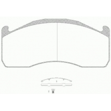 JSX 21328.00 ROADHOUSE Комплект тормозных колодок, дисковый тормоз