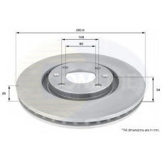 ADC1519V COMLINE Тормозной диск