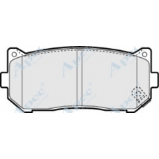 PAD1101 APEC Комплект тормозных колодок, дисковый тормоз