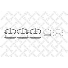 1205 002L-SX STELLOX Комплект тормозных колодок, дисковый тормоз
