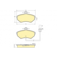 6113661 GIRLING Комплект тормозных колодок, дисковый тормоз